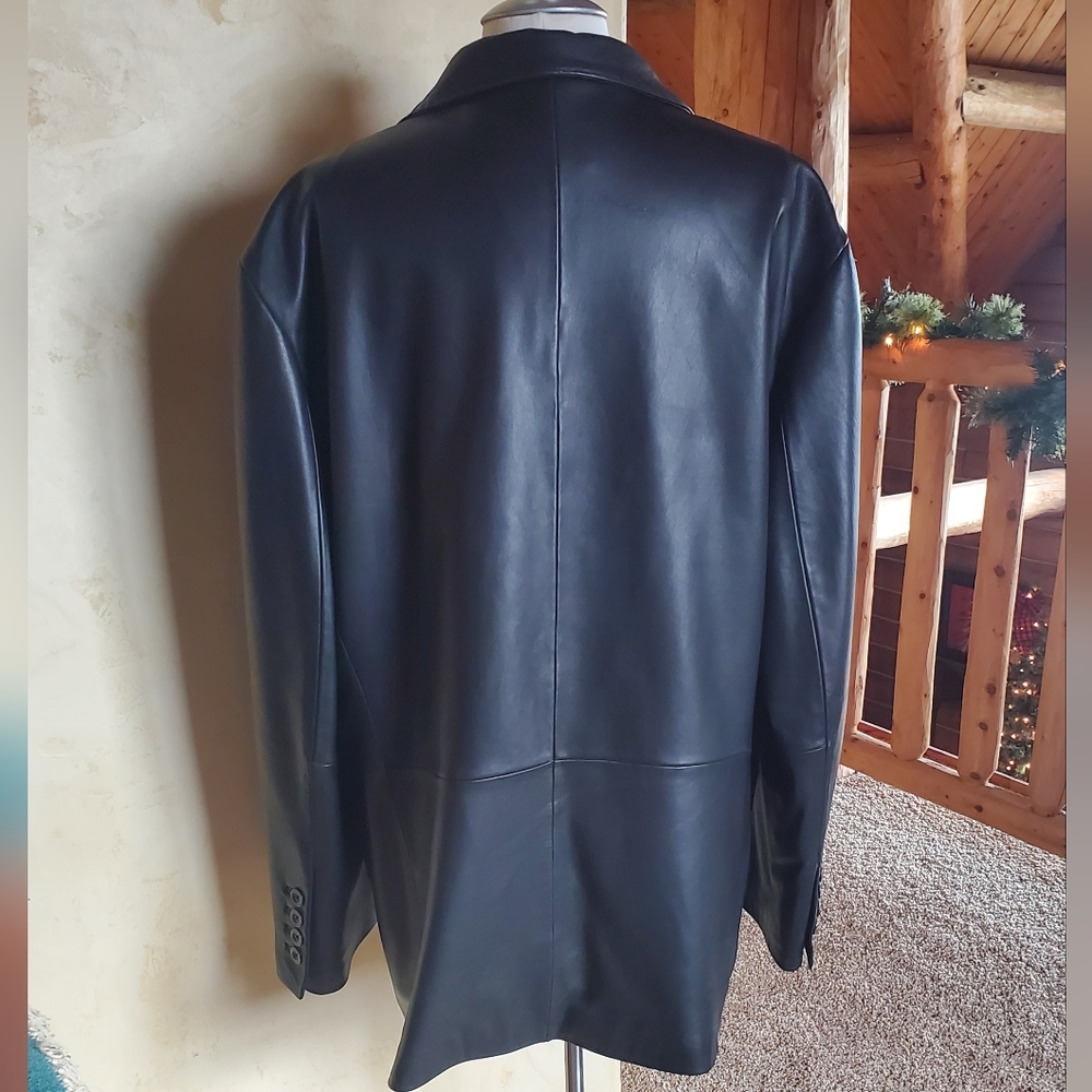 Daniel Cremieux Lambskin Leather Black Mens Jacket - Picture 5 of 16